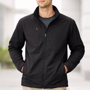 ⚫ Port Authority Men’s XL Black Full Zip Jacket Coat Style 1705 Lightweight EUC